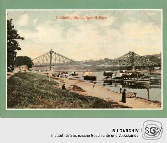 Postkarte Loschwitz-Blasewitzer Brücke