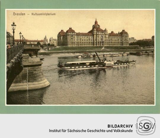 Postkarte "Kultusministerium"