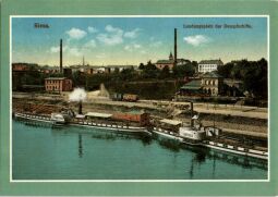 Bild: Postkarte Landungsplatz Riesa