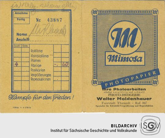 Umschlag Mimosa Photopapier