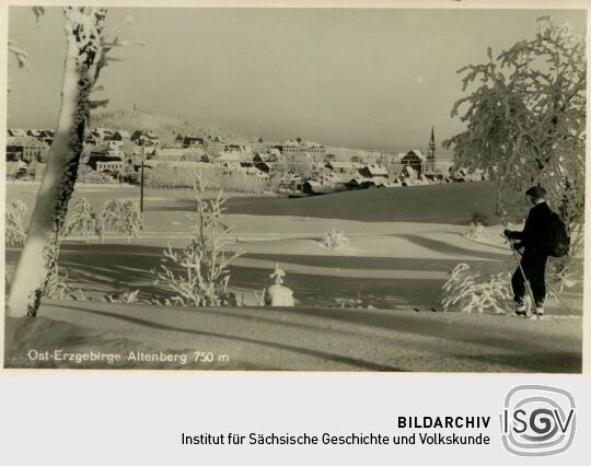 Bildpostkarte "Blick auf Altenberg"