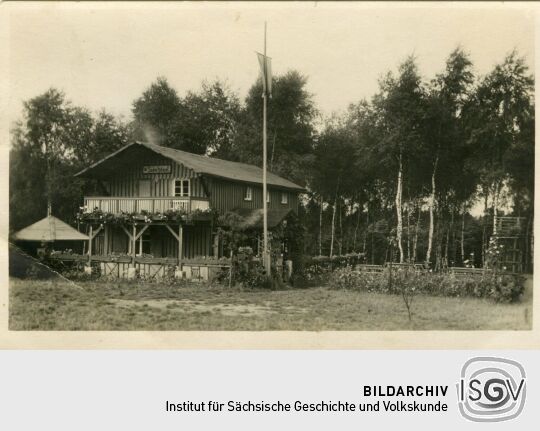 Bildpostkarte "Naturfreundehaus Sonnhäusl bei Demitz-Thumitz"