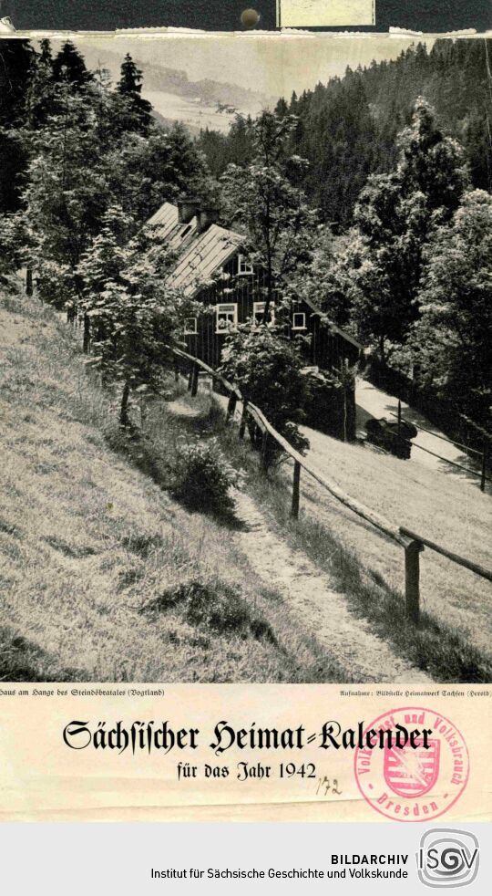 Kalenderblatt Haus am Hang im Vogtland