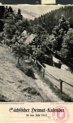 Kalenderblatt Haus am Hang im Vogtland