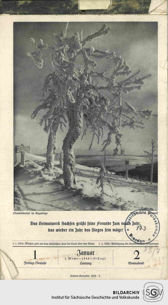 Kalenderblatt Oberwiesenthal
