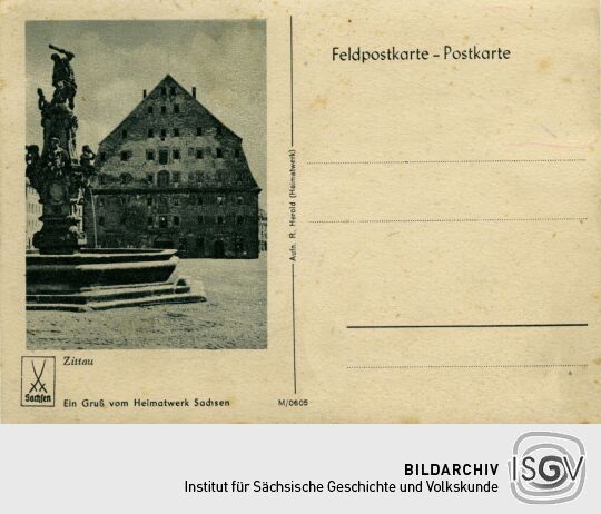 Postkarte "Ein Gruß vom Heimatwerk Sachsen"