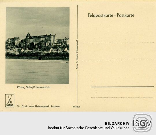 Postkarte "Ein Gruß vom Heimatwerk Sachsen"