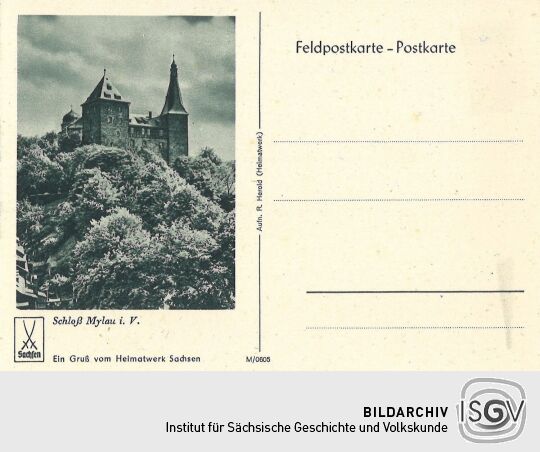 Postkarte "Ein Gruß vom Heimatwerk Sachsen"