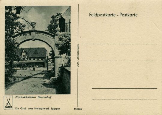 Postkarte "Ein Gruß vom Heimatwerk Sachsen"