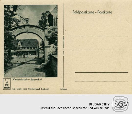 Postkarte "Ein Gruß vom Heimatwerk Sachsen"