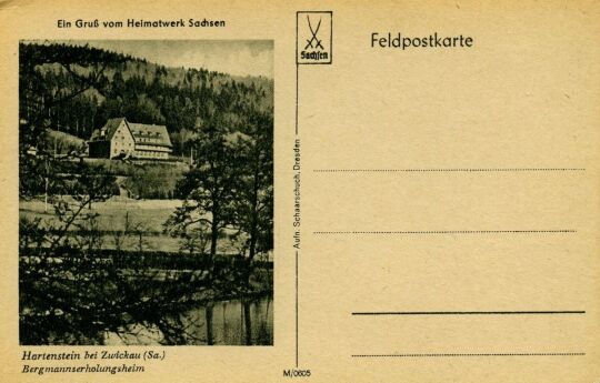 Feldpostkarte "Ein Gruß vom Heimatwerk Sachsen"