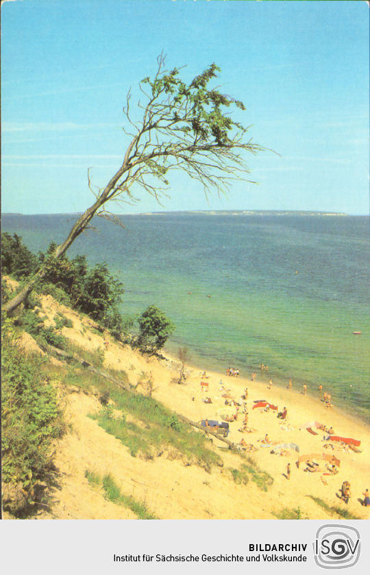 Postkarte 'An der Ostseeküste zwischen Sellin und Babe'