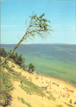 Postkarte 'An der Ostseeküste zwischen Sellin und Babe'