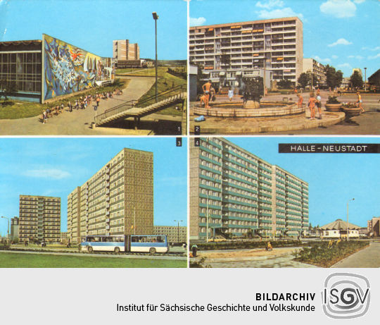 Postkarte: Halle - Neustadt (Saale)