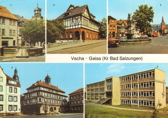 Postkarte: Vacha - Geisa (Kr Bad Salzungen)