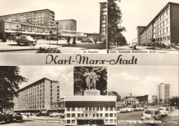 Postkarte: Karl-Marx-Stadt