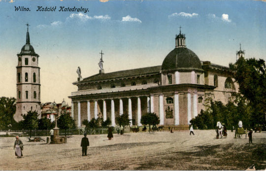 Postkarte: "Wilno. Kościół Katedralny" (Kathedrale St. Stanislaus Vilnius)