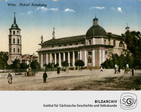 Postkarte: "Wilno. Kościół Katedralny" (Kathedrale St. Stanislaus Vilnius)