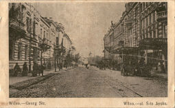 Postkarte: "Wilno. - Georg Str. Wilno. - ul. S.to Jerska."