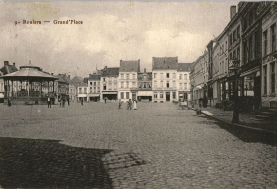 Postkarte: "9 Roulers - Grand' Place"