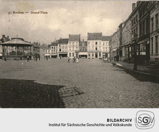 Postkarte: "9 Roulers - Grand' Place"