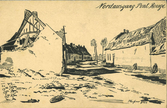 Postkarte: "Nordausgang Pont Rouge"