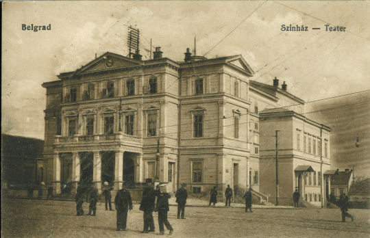 Postkarte: "Belgrad Szináz - Theater"