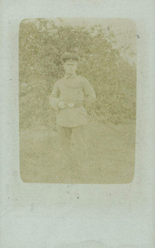 Postkarte: Hans Grützner in Uniform