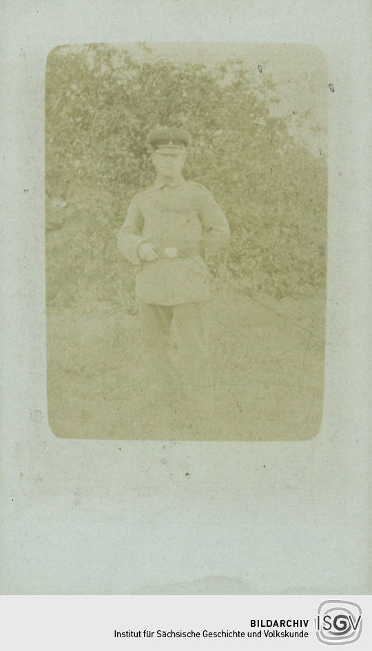 Postkarte: Hans Grützner in Uniform
