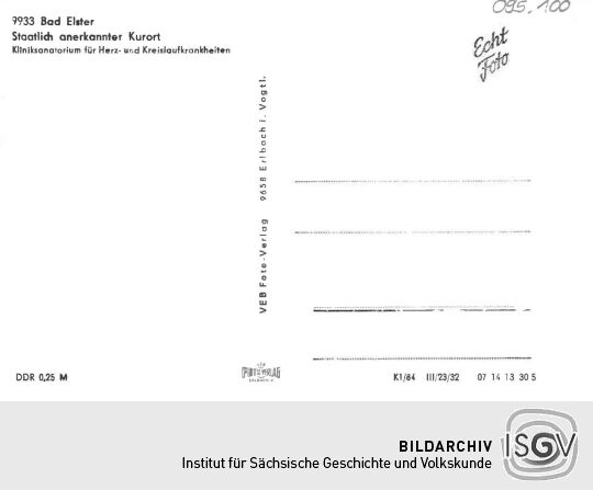 Postkarte: Bad Elster