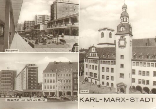 Postkarte: Karl-Marx-Stadt