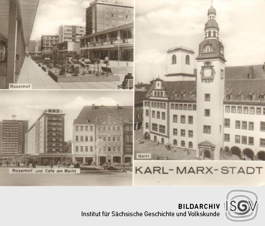 Postkarte: Karl-Marx-Stadt