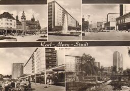 Postkarte: Karl-Marx-Stadt