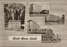 Postkarte: Karl-Marx-Stadt