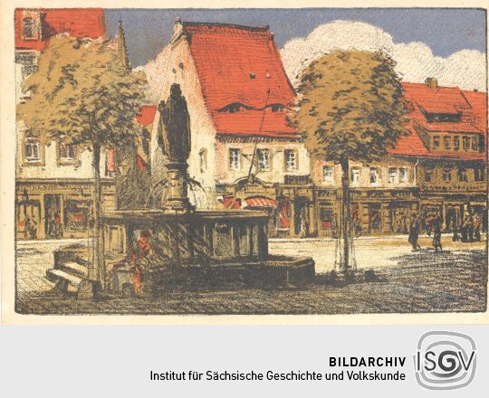 Künstler-Postkarte aus Meißen