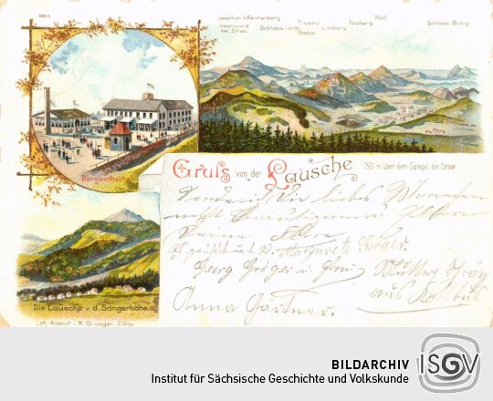 Postkarte von der Lausche