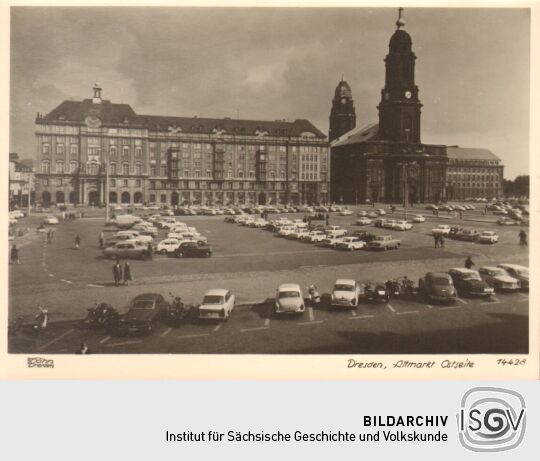 Dresden. Altmarkt. Ostseite