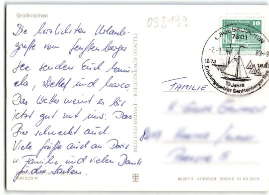 Postkarte 'Naherholungszentrum Senftenberger See'