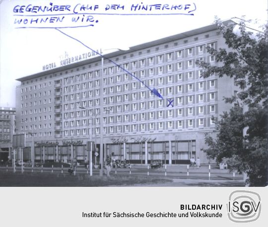 Postkarte: Magdeburg, Interhotel "International"