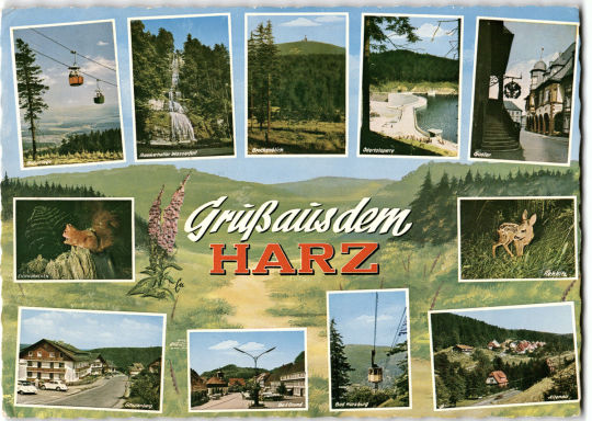 Postkarte: 'Gruß aus dem Harz'