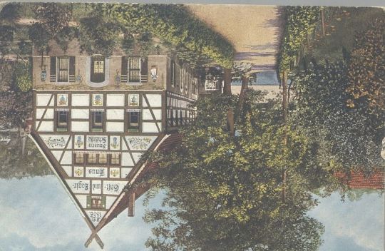 Postkarte: Bauernschänke Pötzscha, Sächsische Schweiz