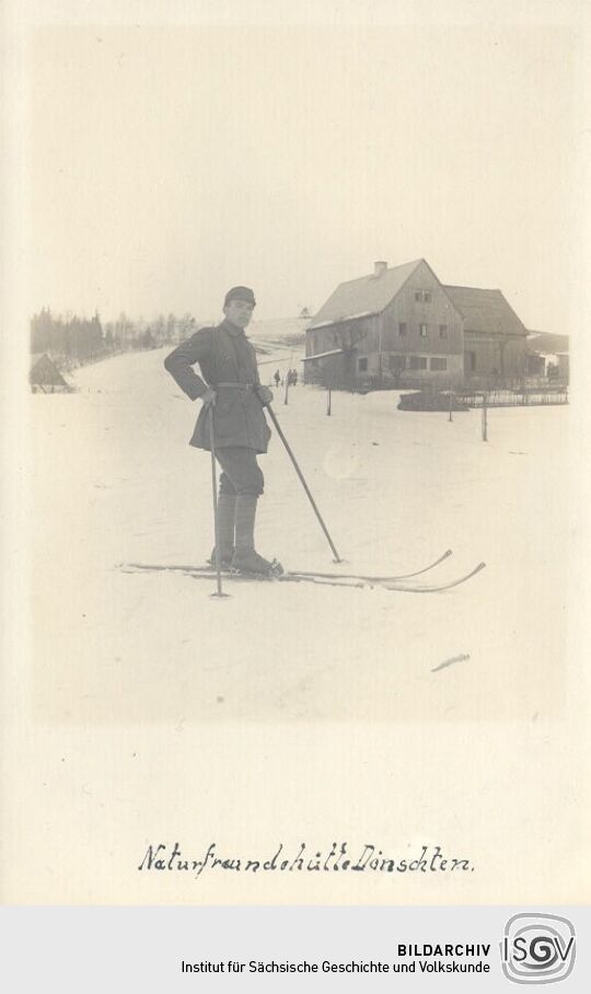 Postkarte: Naturfreundehütte Dönschten