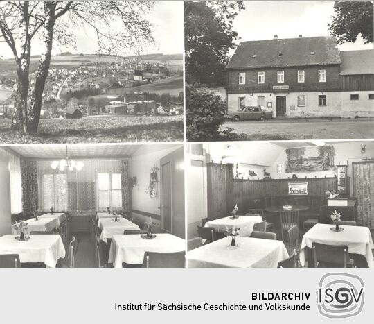 Postkarte: Gasthaus "Jägersruh", Elterlein (Erzgeb.)