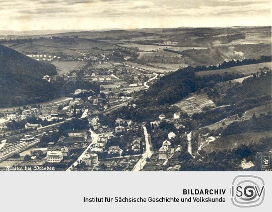 Postkarte: Freital bei Dresden