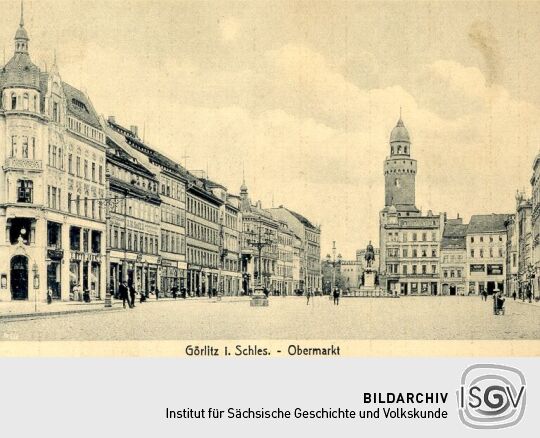 Postkarte "Görlitz i. Schles. - Obermarkt"