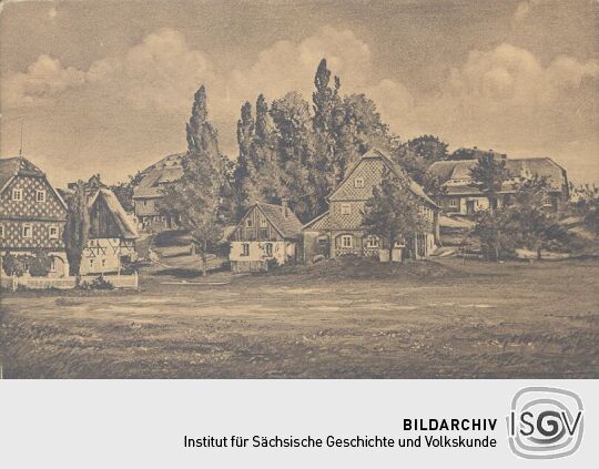 Postkarte "Motive aus dem Sachsenlande - Oberoderwitz (Lausitz)"