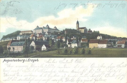 Bildpostkarte "Augustusburg i. Erzgebirge"