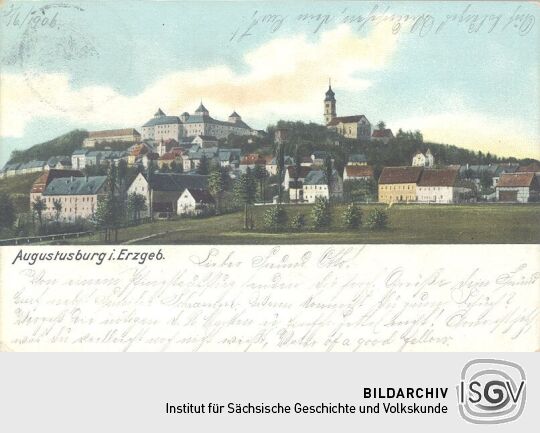 Bildpostkarte "Augustusburg i. Erzgebirge"