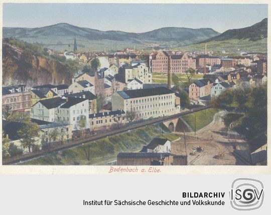 Bildpostkarte "Bodenbach a. d. Elbe."