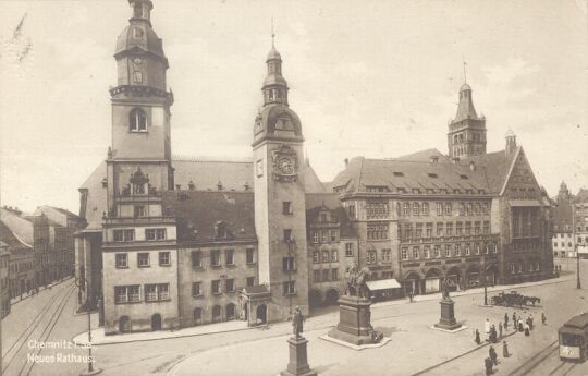 Bildpostkarte "Chemnitz i. Sa. Neues Rathaus."